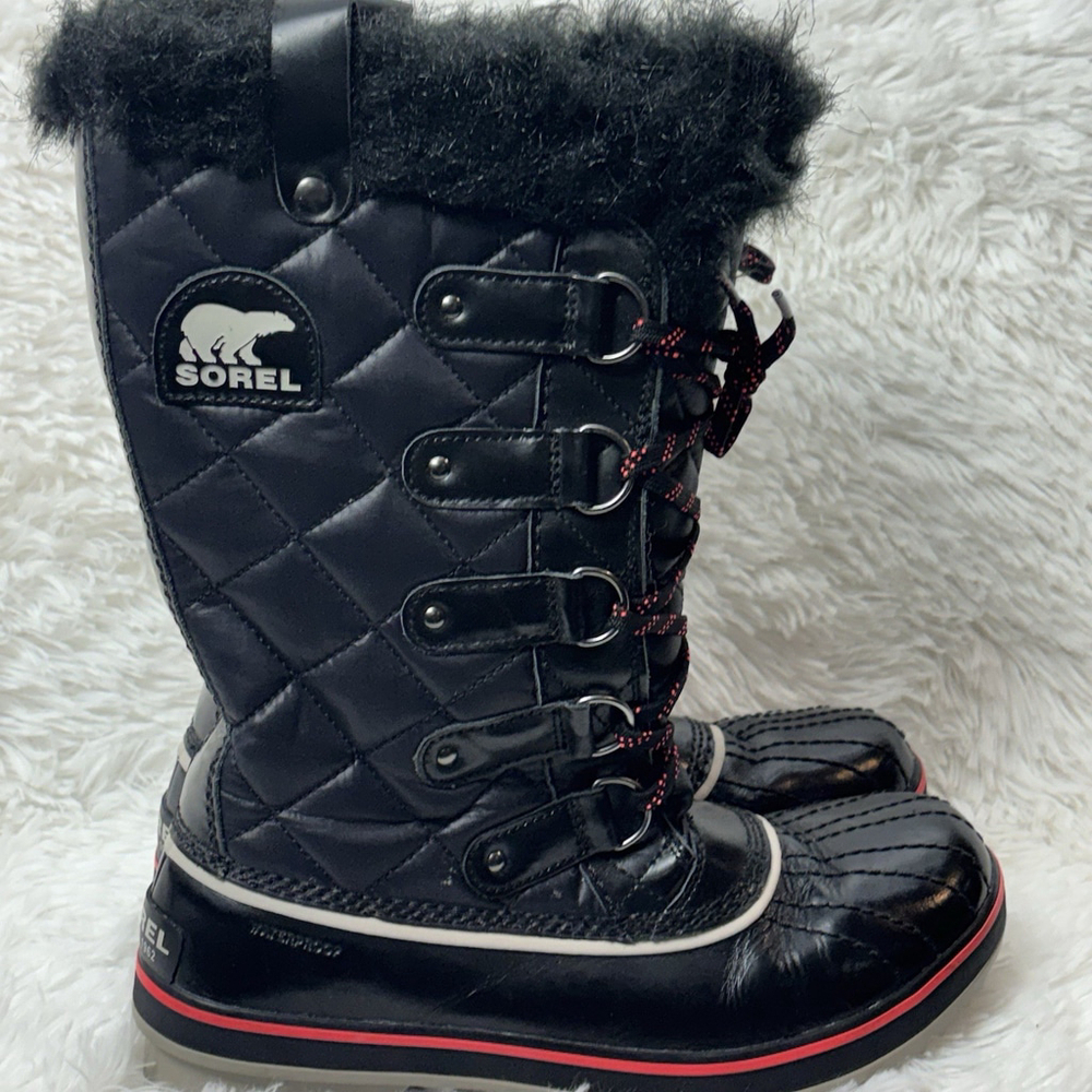 Sorel Joan of Arctic Waterproof Winter Boots Black Sz 9 - Picture 7 of 12